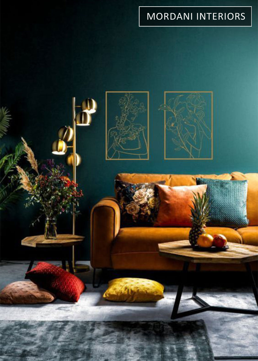 Marigold Orange Velvet Upholstery Fabric